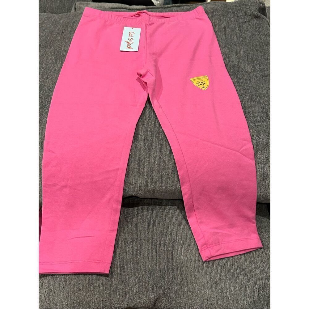 Lot of 2 Cat & Jack NWT size L girls pink leggings